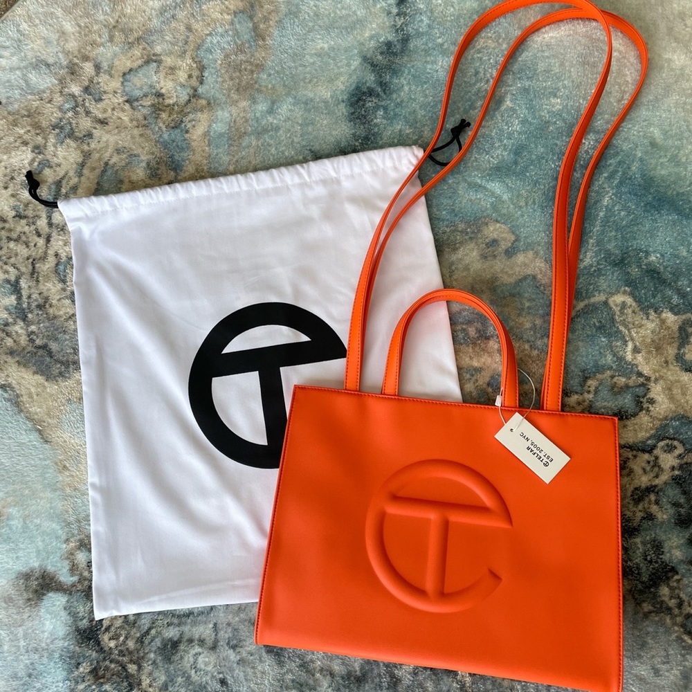Orange Telfar Medium Shopping Bag Brand New